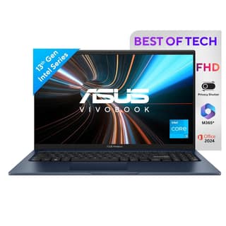 ASUS Vivobook 15,13th Gen,Intel Core i3-1315U (Intel UHD /16GB RAM/512GB SSD/FHD/15.6"/60Hz/Win 11/M365 Basic (1Year)*/Backlit Keyboard/Office Home 2024/Quiet Blue/1.70 kg) X1504VA-NJ2325WS ASUS Vivobook 15,13th Gen,Intel Core i3-1315U (Intel UHD /16GB R