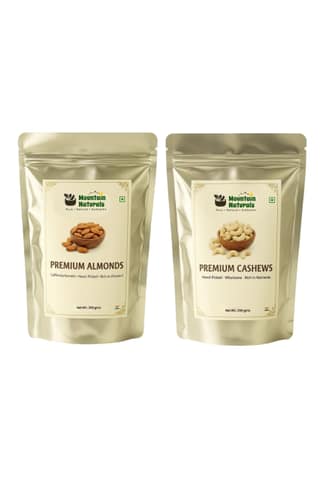 Mountain Naturals Almonds & Cashews Combo Pack 500 g