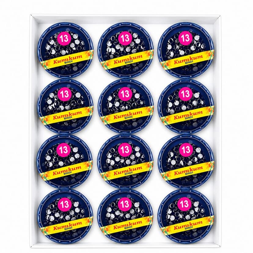 Premium Black Round Bindi for Women & Kids view 2