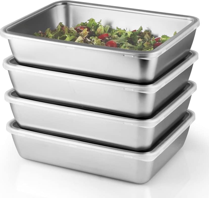 Wholesale Item - SS FOOD TRAY WITH LID - MOQ 37 Pieces view 2