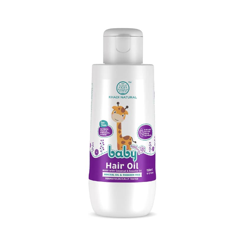 Khadi Natural Baby Hair Oil with Coconut and Sesame Oil for Hair Growth - 150ml
