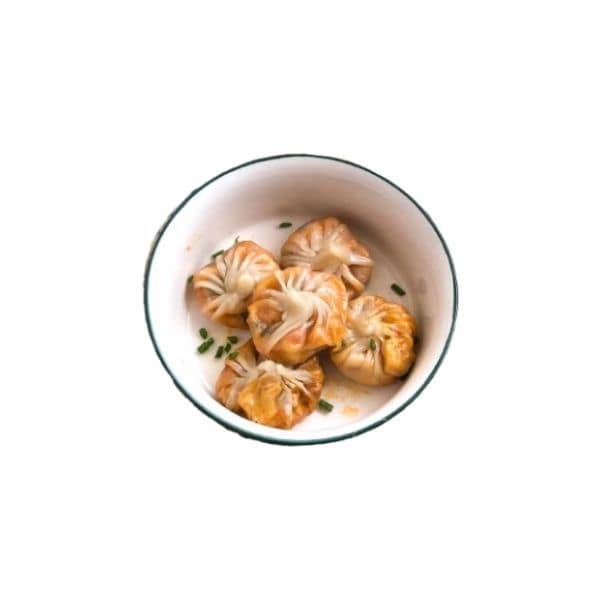 Corn Cheese Steamed Momos Half