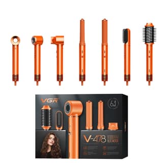 VGR V-478 Professional Hot Air Styler For Women with 1300W BLDC Motor, 4 Heat Settings, Orange