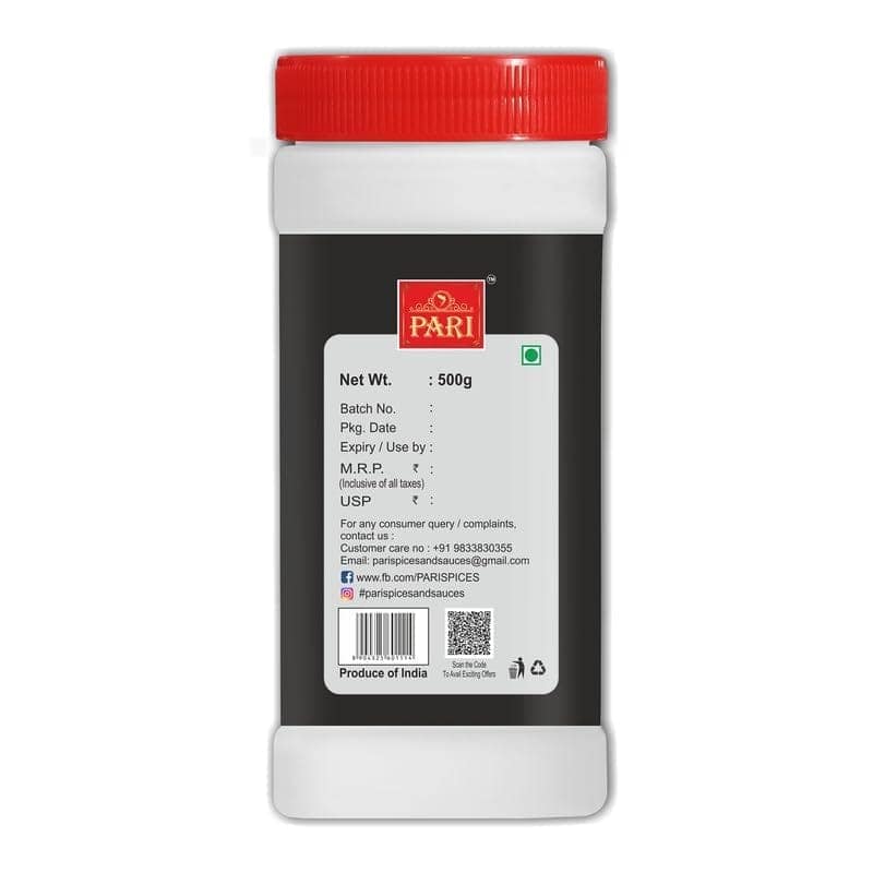 Pari Pani Puri (Golgappa) / Puchka/Fuchka Masala | Ready to Use / Pani Puri Masala Powder | No Artificial Colours For Healthy Delicious Cooking Exotic Spices | Blended Cooking Supplies | Pure & Hygiene | 100% Fresh and Natural | (Pack of 1 x 500g Jar) view 2