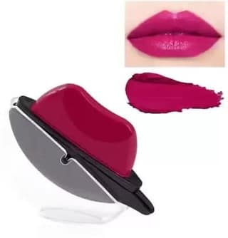 Elecsera Lip Shape Lipstick Long Lasting Waterproof Non-Stick Cup Matte Lipstick (Pink, 10 g)