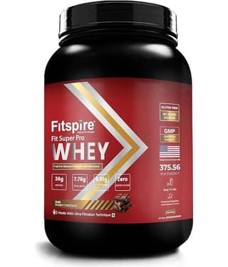Fitspire Super Pro Whey Protein Whey Protein ( 1000 gm , Chocolate - Flavour )