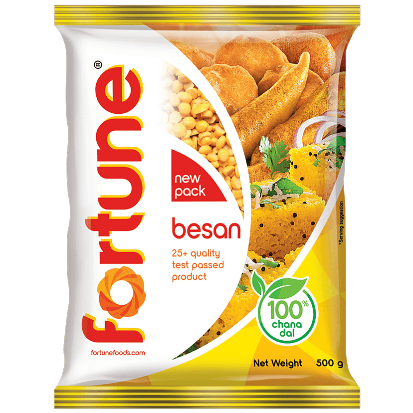 Fortune Besan/Kadale Hittu, 500 G Pouch view 2