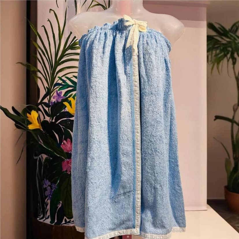 Mrijaa Bamboo Bath Wrap 400 GSM Ultra-Soft Fabric, Quick Absorption, Fast Drying, Adjustable Secure Fit