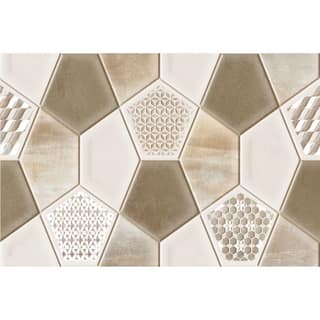 Orientbell Wall Tiles OHM Pentahedron Rustic Taupe HL 6 Pcs