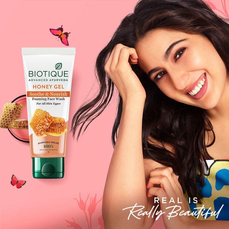 Biotique Honey Gel Soothe & Nourish Foaming Face Wash (100ml) view 5