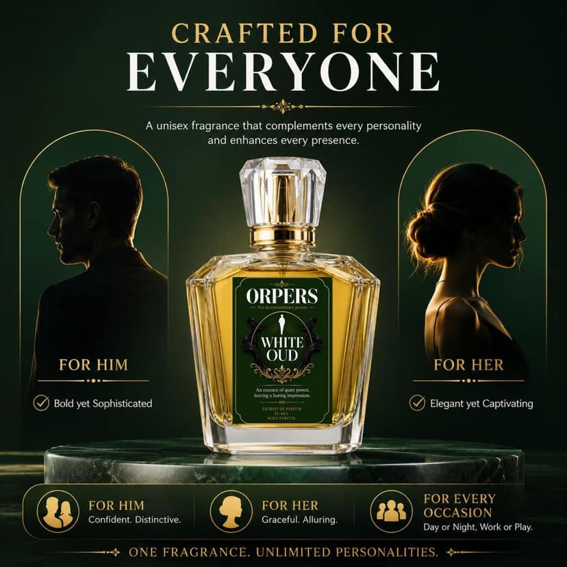 ORPERS White Oud Extrait de Parfum for Men | 100ml Oud Floral Fragrance Spray | 35-40% Oil Concentration view 3
