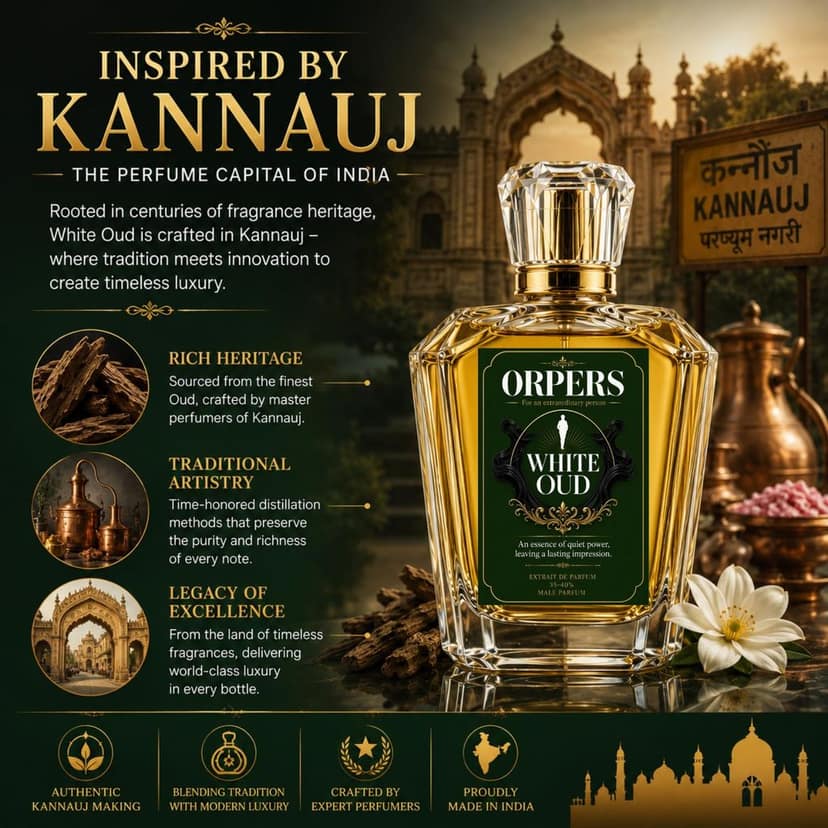 ORPERS White Oud Extrait de Parfum for Men | 100ml Oud Floral Fragrance Spray | 35-40% Oil Concentration view 9