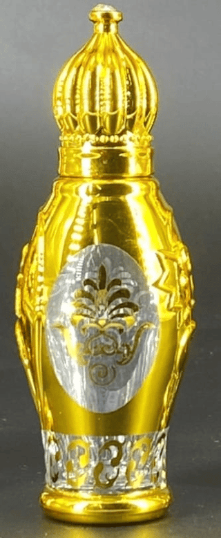 Mii Art Empty 10ml Golden Glass Bottles – Refillable Containers for DIY Perfume, Rose Water & Aromatherapy | Elegant Decorative Attar Vials 1 pcs
