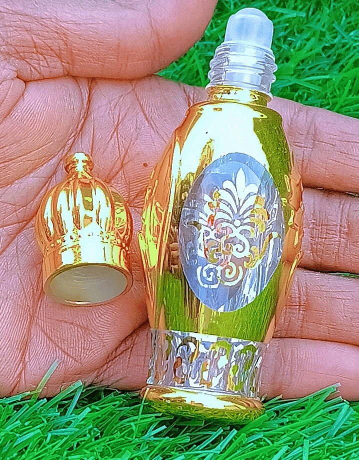 Mii Art Empty 10ml Golden Glass Bottles – Refillable Containers for DIY Perfume, Rose Water & Aromatherapy | Elegant Decorative Attar Vials 1 pcs view 4