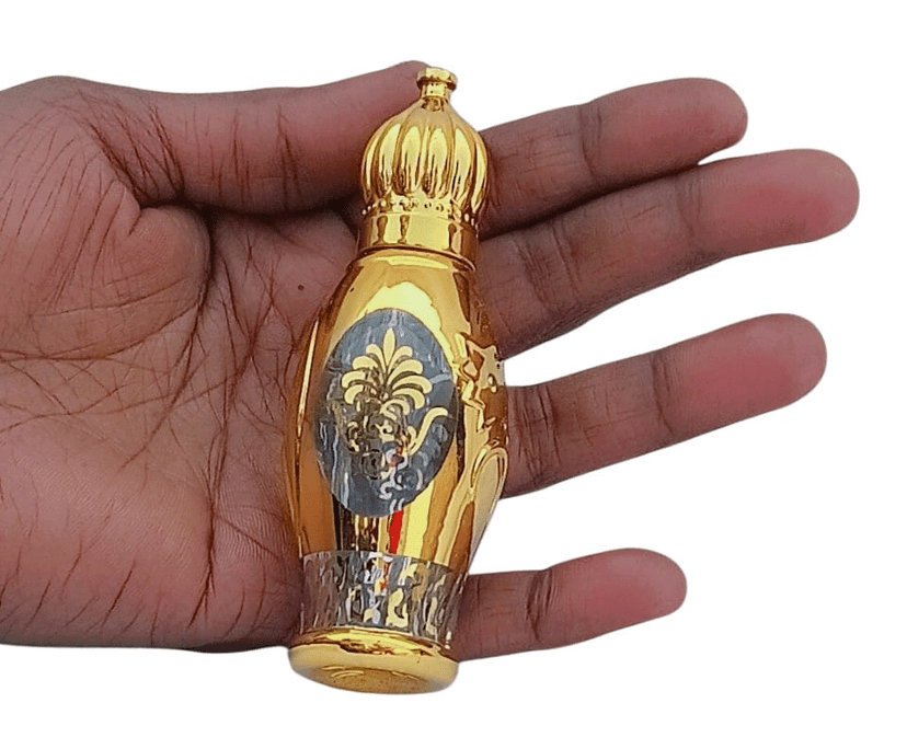 Mii Art Empty 10ml Golden Glass Bottles – Refillable Containers for DIY Perfume, Rose Water & Aromatherapy | Elegant Decorative Attar Vials 1 pcs view 5
