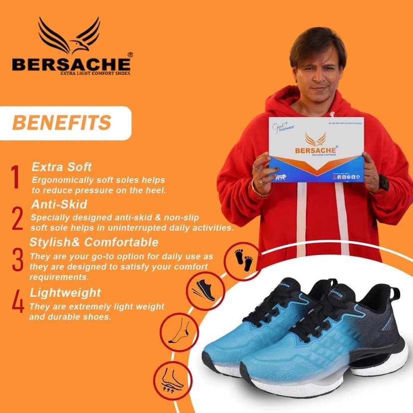 Bersache Premium Sports ,walking,Gym,cricket, Trending Running Shoes For Men's view 2