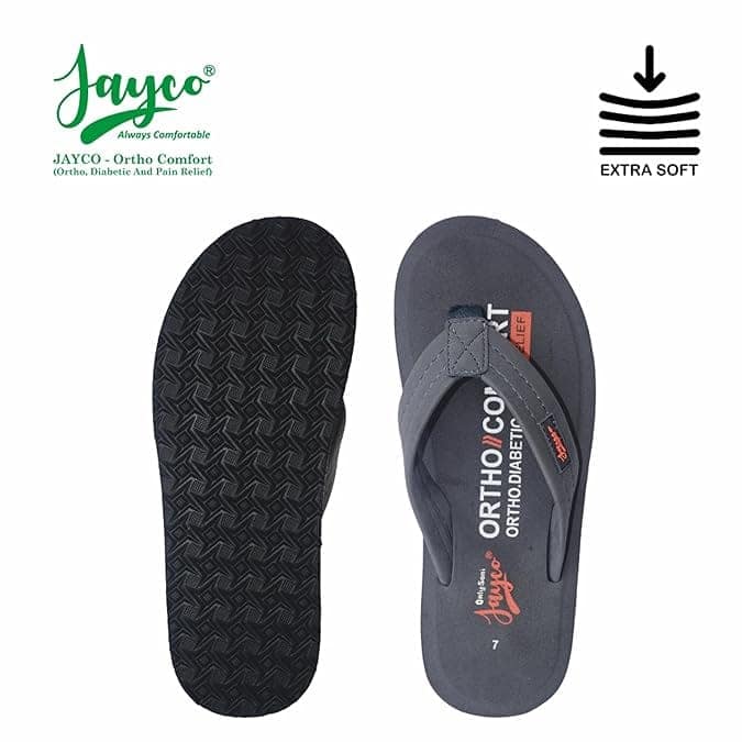 Jayco Extra Soft Ortho Care Diabetic & Orthopedic Slippers || Skid Resistant || Lightweight || Comfortable Footbed view 5