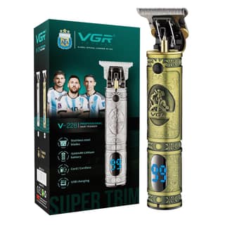 VGR V-228 Professional Hair Trimmer For Men with 180 Min Runtime, Gold