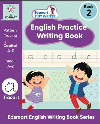 English Writing practice books for beginners level 2 - Small letters a-z | copy writing book for kids | handwriting improvement book Worksheets for CBSE -Edsmart Tiny Writer [Perfect Paperback] [Jan 01, 2024] Edsmart Edu Services Pvt Ltd
