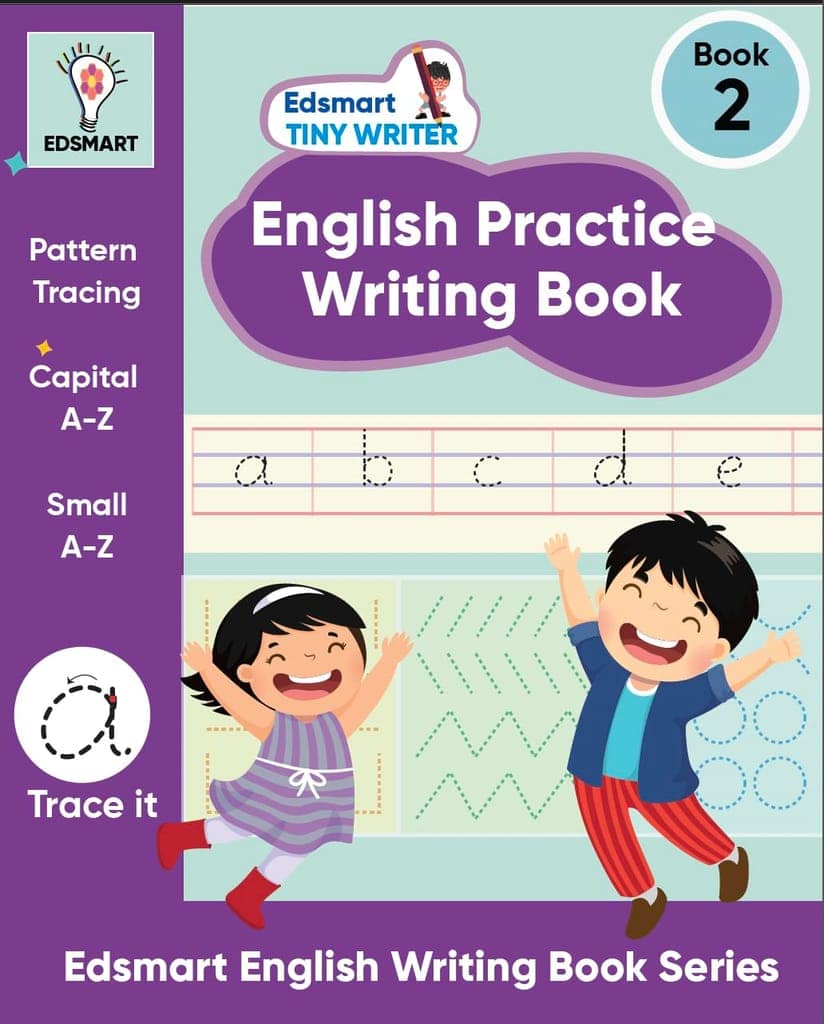English Writing practice books for beginners level 2 - Small letters a-z | copy writing book for kids | handwriting improvement book Worksheets for CBSE -Edsmart Tiny Writer [Perfect Paperback] [Jan 01, 2024] Edsmart Edu Services Pvt Ltd