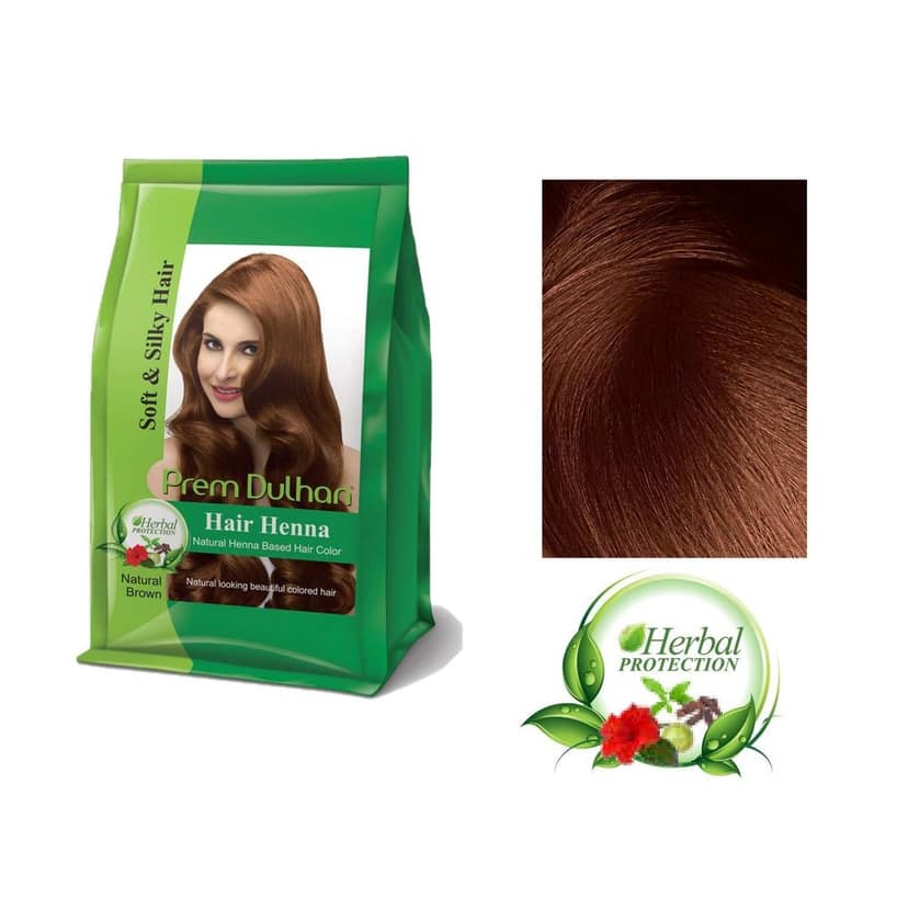 Prem Dulhan Henna Hair Color Natural Brown 125g view 3
