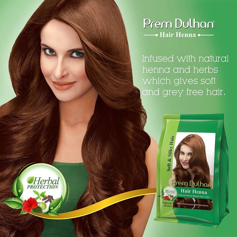 Prem Dulhan Henna Hair Color Natural Brown 125g view 4