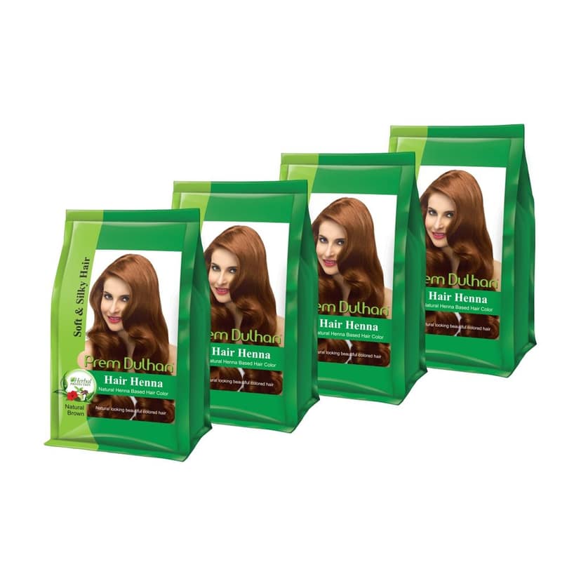 Prem Dulhan Henna Hair Color Natural Brown 125g view 8