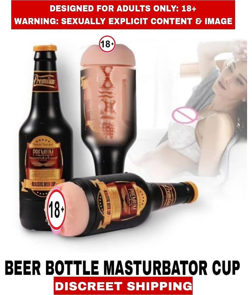 Sexual Wellness Men's Sex Toys Beer Bottle Cup Pussy Masturbator Cup Fleshtight For Men