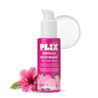 PLIX - THE PLANT FIX Hibiscus Bond Repair 10-in-1 Hair Serum | FiberHance | Repairs Damage Hair | Strengthens Keratin Structure | Provides 3X strengthening | 50ml PLIX - THE PLANT FIX Hibiscus Bond Repair 10-in-1 Hair Serum | FiberHance | Repairs Damage