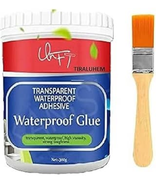 Crack Seal Glue 300gm with Brush Transparent Waterproof Glue (Pack of 1)