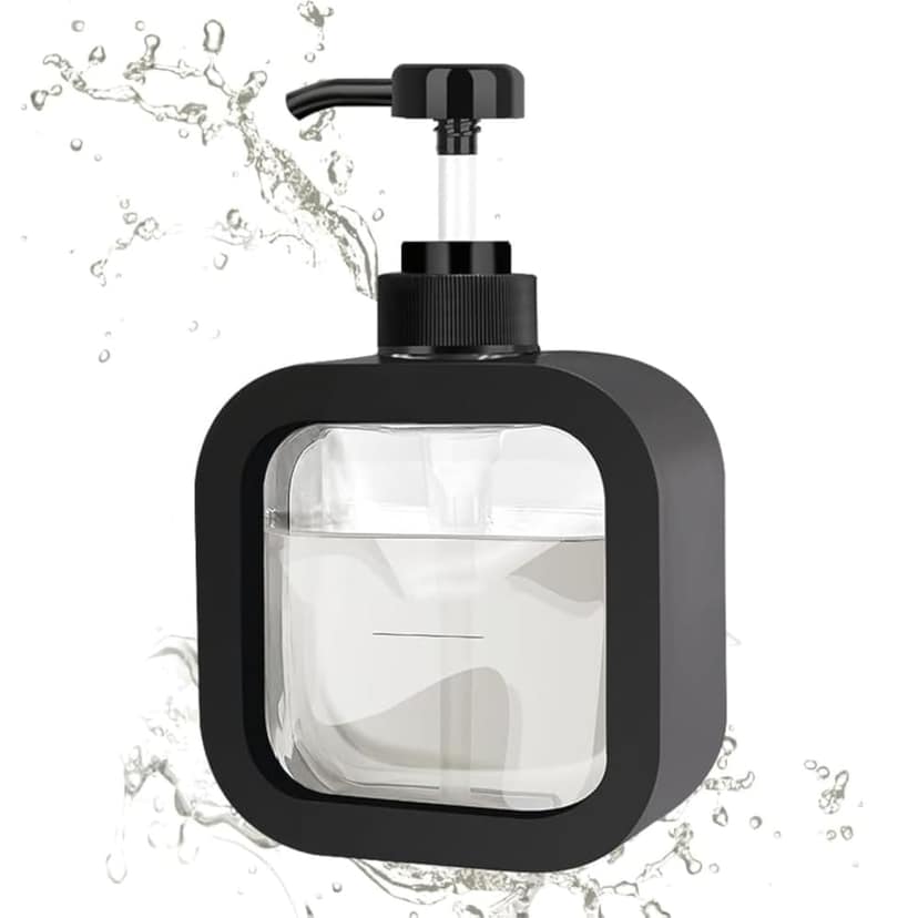 Jumbo ABS Liquid Soap Dispenser 300ml Wall Mounted Black
