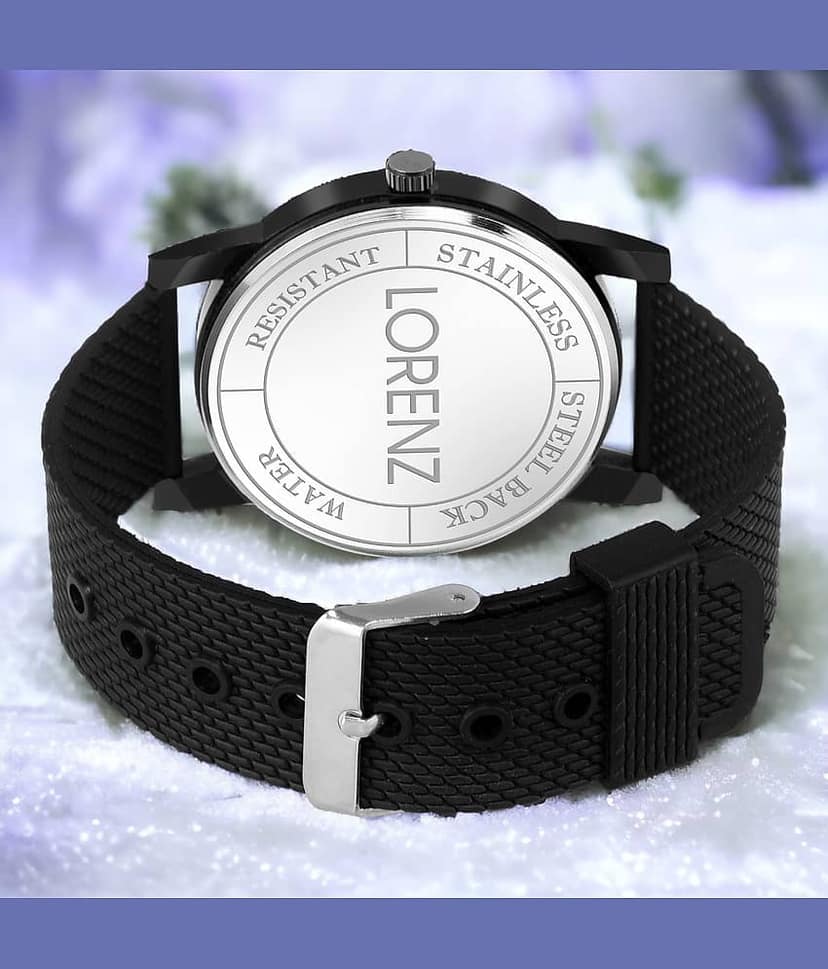 Lorenz Black Silicon Analog Men's Watch view 2