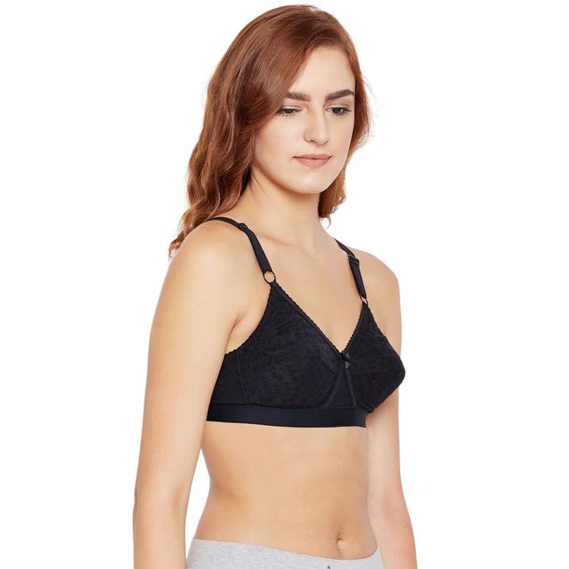 Bodycare 100% Cotton Lightly Padded Non wired Tshirt Bra-Pack of 3 view 5