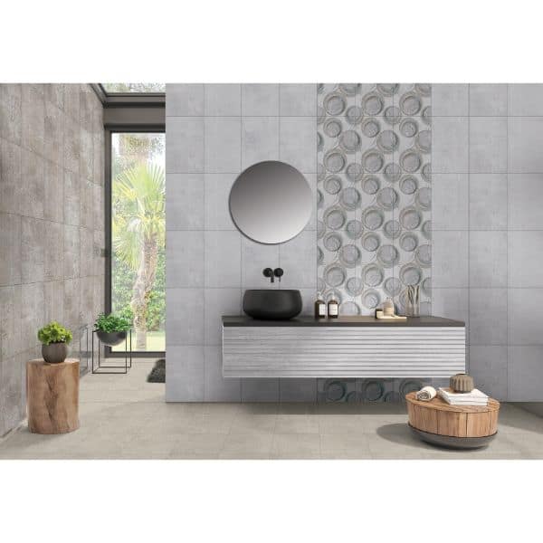 Orientbell Wall Tiles ODH Tinted Bubble Grey HL 6 Pcs