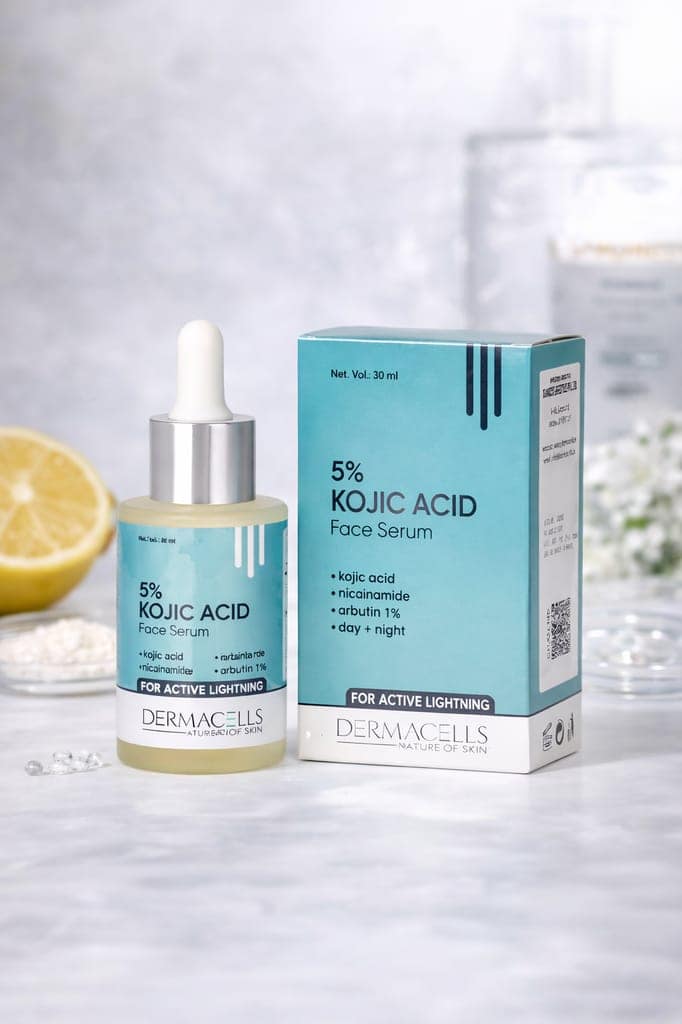 Dermacells 5% Kojic Acid Face Serum with Niacinamide & Arbutin – Skin Brightening, Dark Spot & Pigmentation Corrector (30 ml) view 2