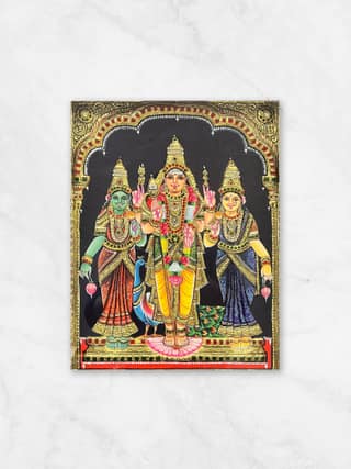 Murugar Valli Deivanai Embossed - Without Frame