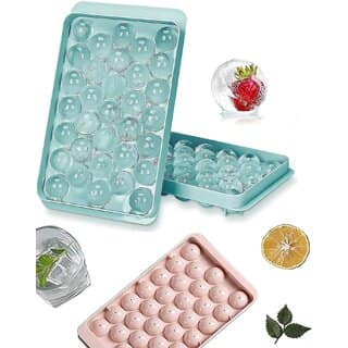 Round Ice Cube Tray Ice Ball Maker Mold for Freezer Chilling Cocktail, Whiskey, Coffee, Fruit Juice, Soft Drink (1 pc)