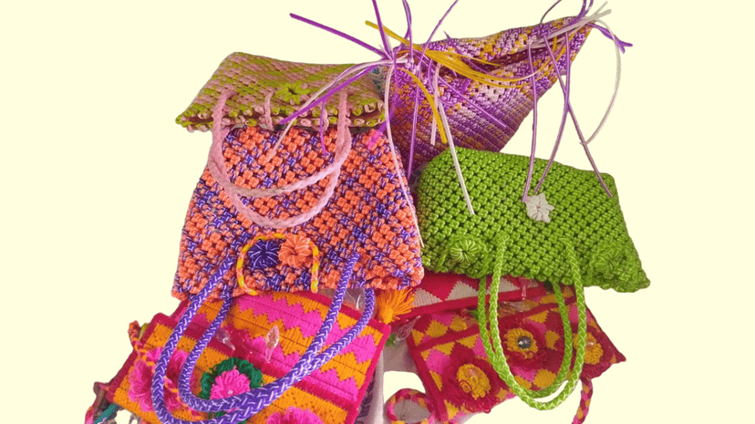 Hand Made Wired Plastic Bag view 2