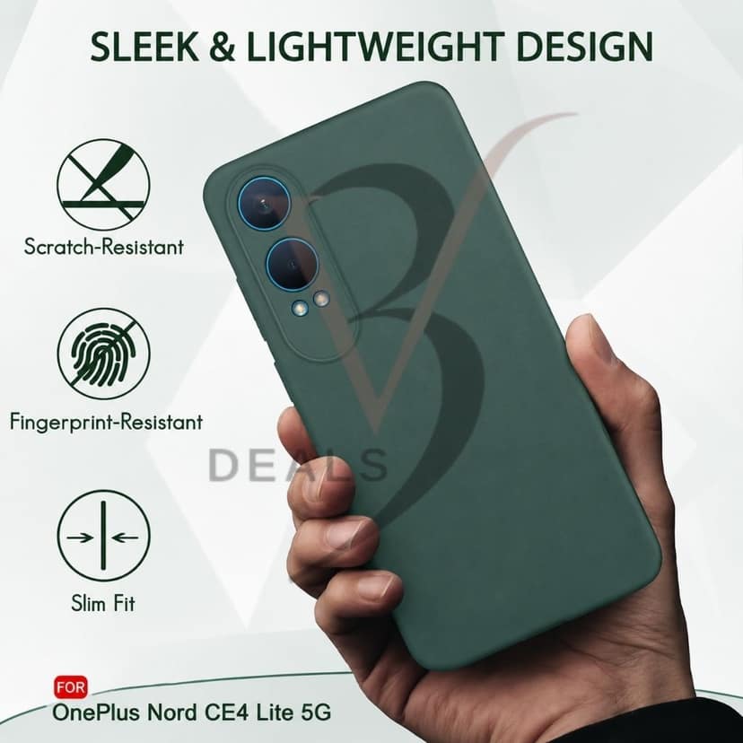 V3Deals Compatible OnePlus Nord CE 4 Lite 5G Silicone Cover Durable premium silicone construction offers long-lasting daily protection without adding bulk to your phone. view 3