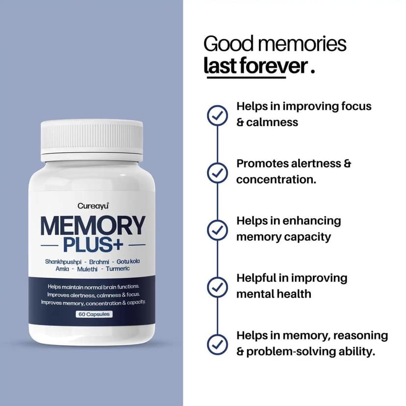 Memory Plus Capsules | Improves Memory & Concentration view 2
