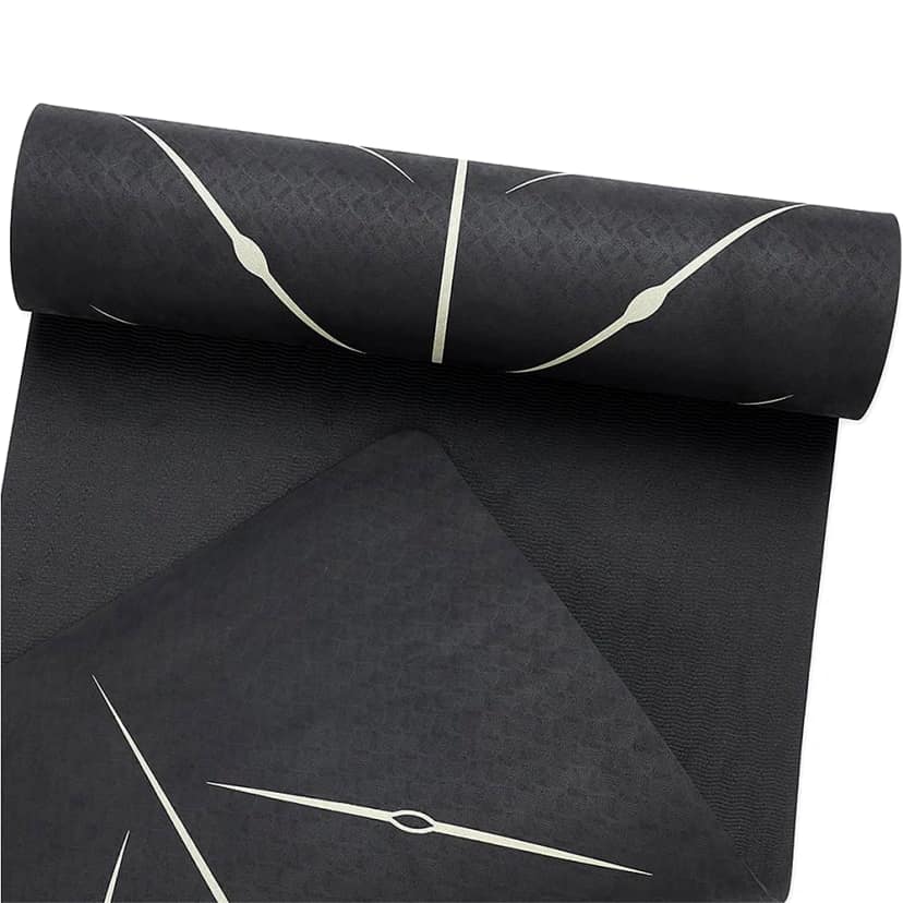 TEGO CORE Yoga Mat with GuideAlign & Yoga Mat Holder Bag (Colour - BLACK/GOLD, Size - 8 MM) by Total Sporting And Fitness Solutions Pvt Ltd view 2