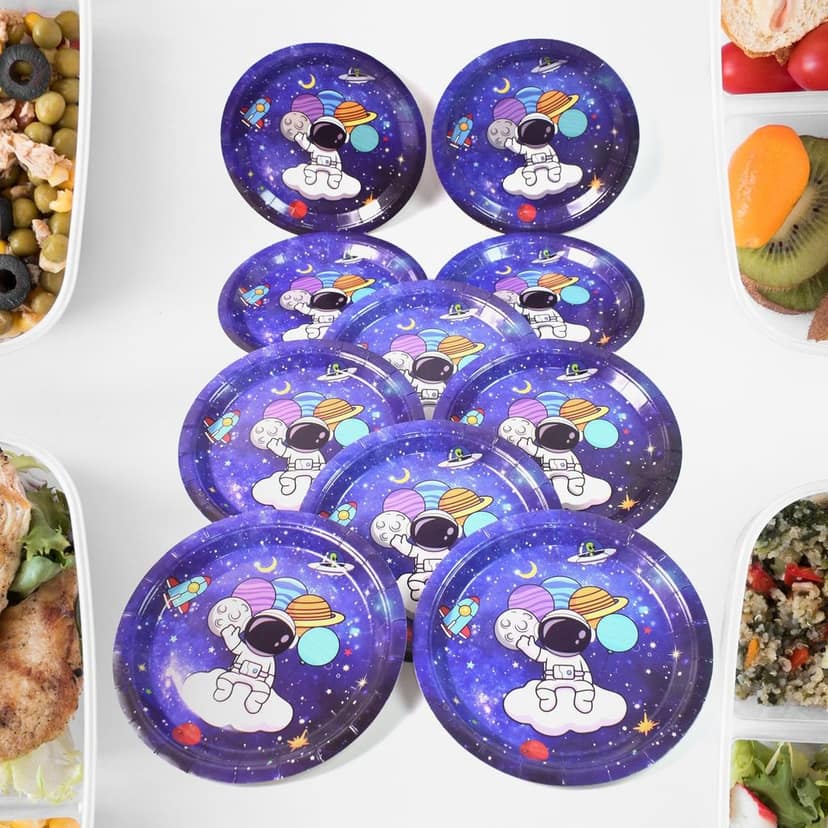 Disposable Paper Plates – Festive Birthday Set | JubileeJoy view 3