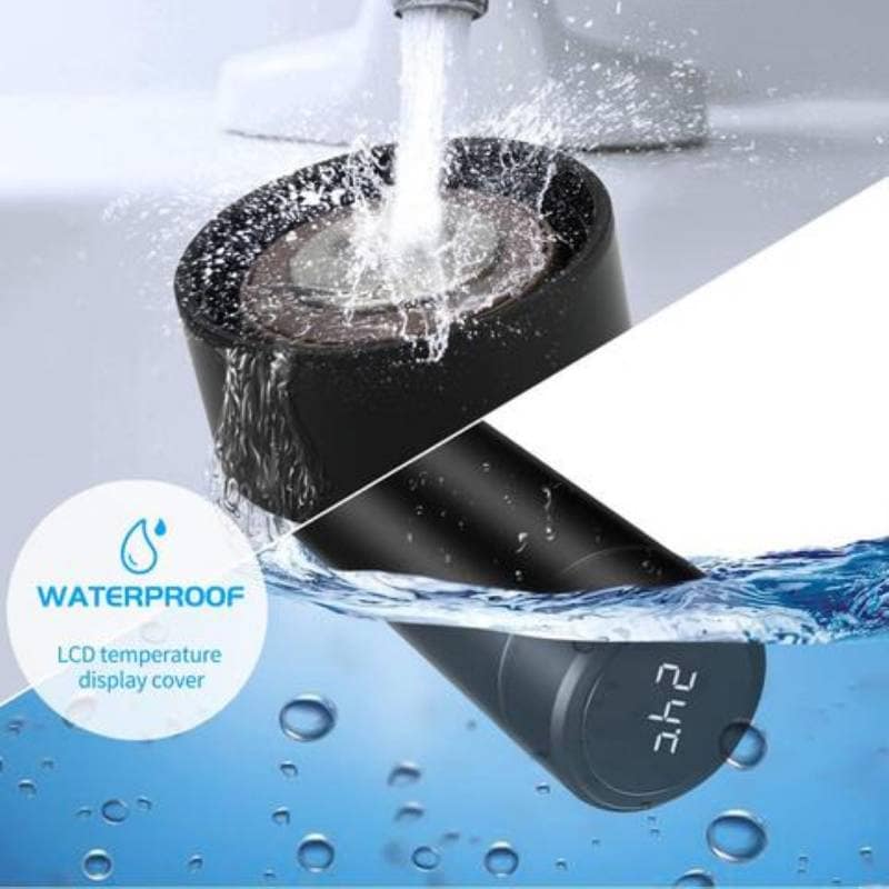 Smart LED Temperature Display Insulated Flask (Matte Black, 500ml) | Touch Sensitive Temperature Control | Daily Hydration view 10