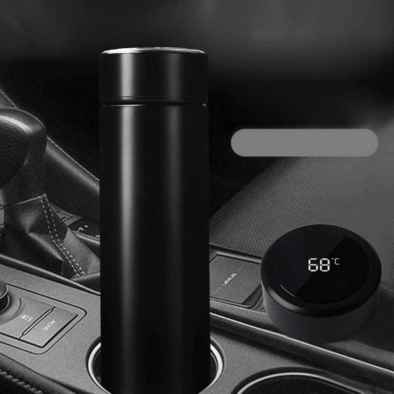 Smart LED Temperature Display Insulated Flask (Matte Black, 500ml) | Touch Sensitive Temperature Control | Daily Hydration view 7