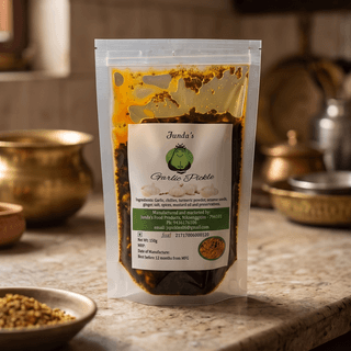 Junda's Garlic Pickle - 150 gm - One plastic pouch