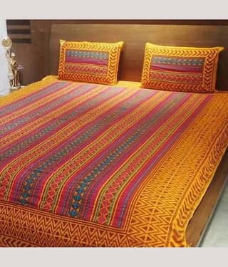 PETROSOLY Cotton 1 Double Bedsheet with 2 Pillow Covers ( Maroon )
