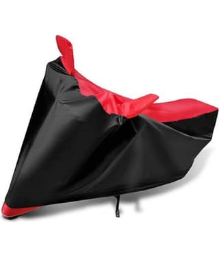 AutoRetail - Dust Proof Two Wheeler Polyster Cover With (Mirror Pocket) for Yamaha Crux ( Pack of 1 ) , Multicolour