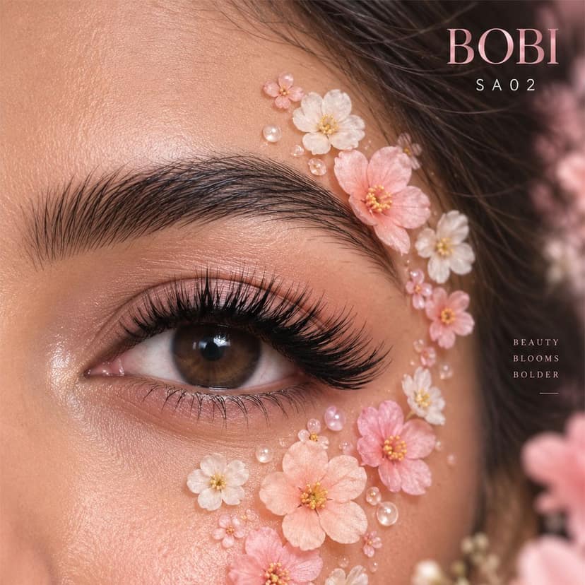BOBI Self Adhesive Eyelashes SA02 Doll Eye – Soft Center Volume | Wide-Eyed Effect | Youthful Lift | No Glue Needed | Reusable | Lightweight Design view 5