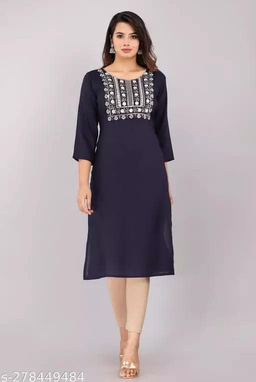 Design Kurta Pant Ethnic Set ( Black )