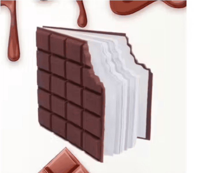 Chocolate Design Notebook for Kids – Cute Chocolate Bar Style Writing Notebook view 2